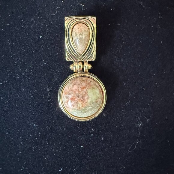 Lia Sophia Jewelry - Lia Sophia gold teardrop and round necklace pendant fashion jewelry accessories